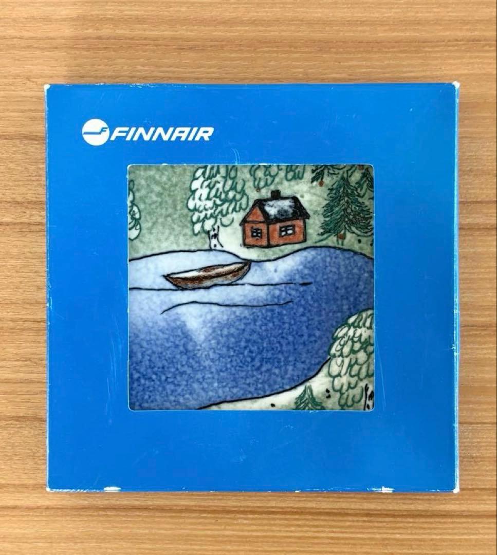【別注品】FINNAIR ヘルヤ\"SUMMER MIDNIGHT SUN\"陶板画