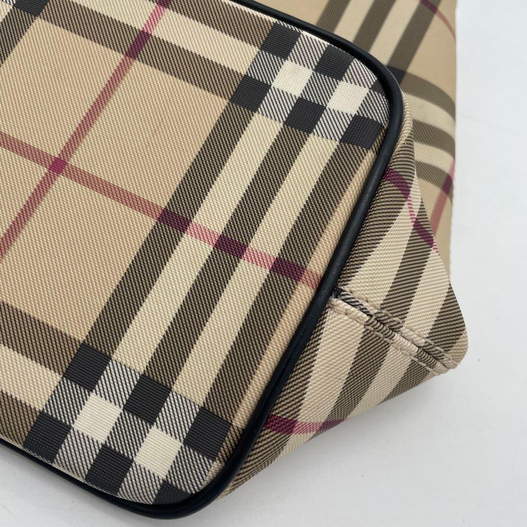 【akp様】Burberry バーバリーロンドンノバチェックPVCトートバック②