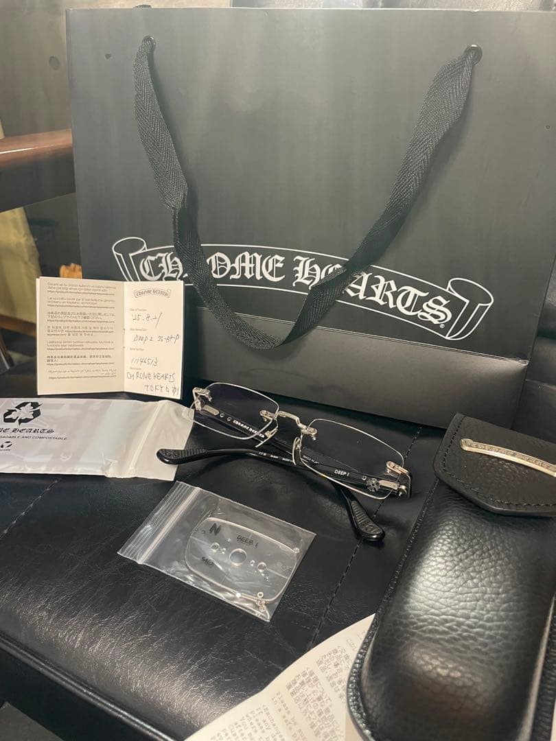 希少　クロムハーツ　deep1 リムレス眼鏡　IVE レイ着用　８月購入
