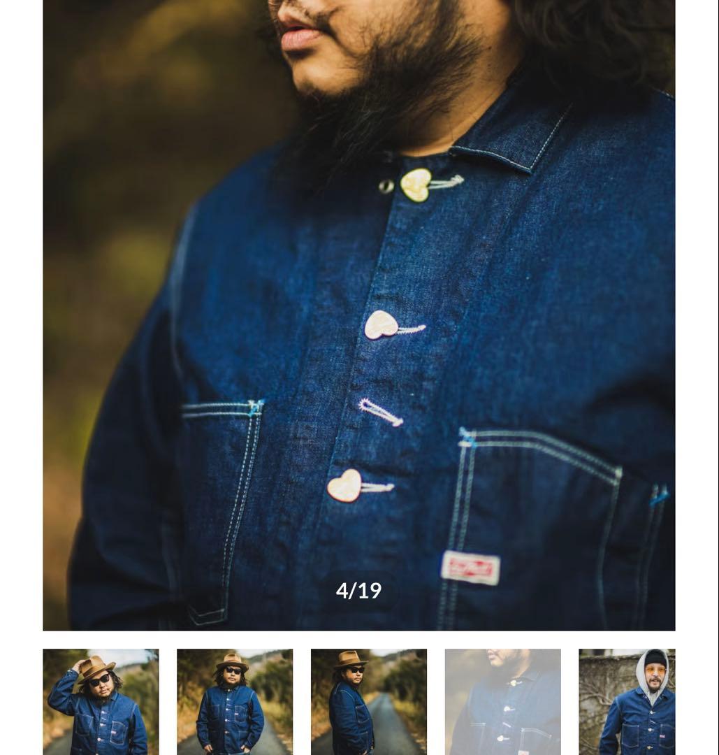 u*c様 tcbジーンズ ハートボタン　カバーオール