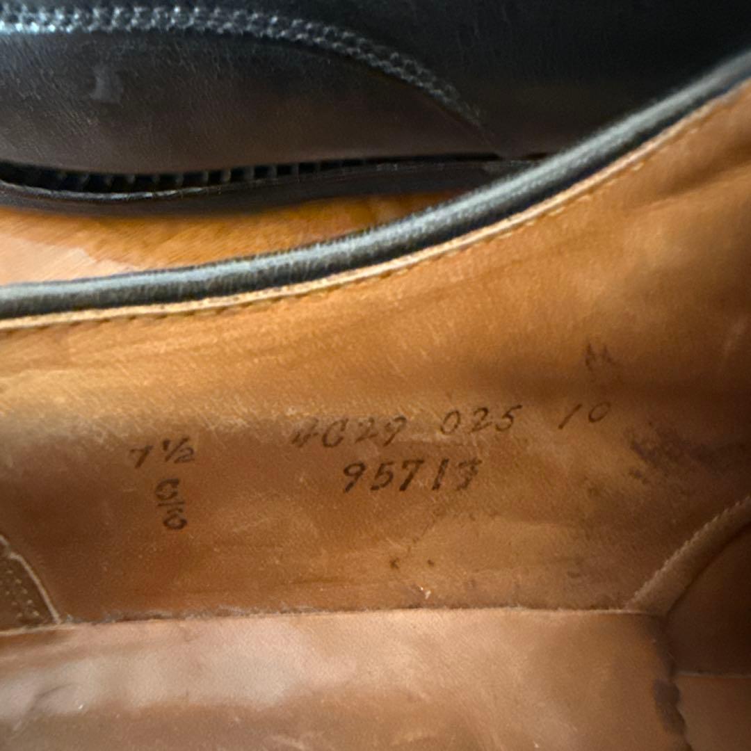 ALDEN ストレートチップ　BLACK CALF LEATHER SOLE