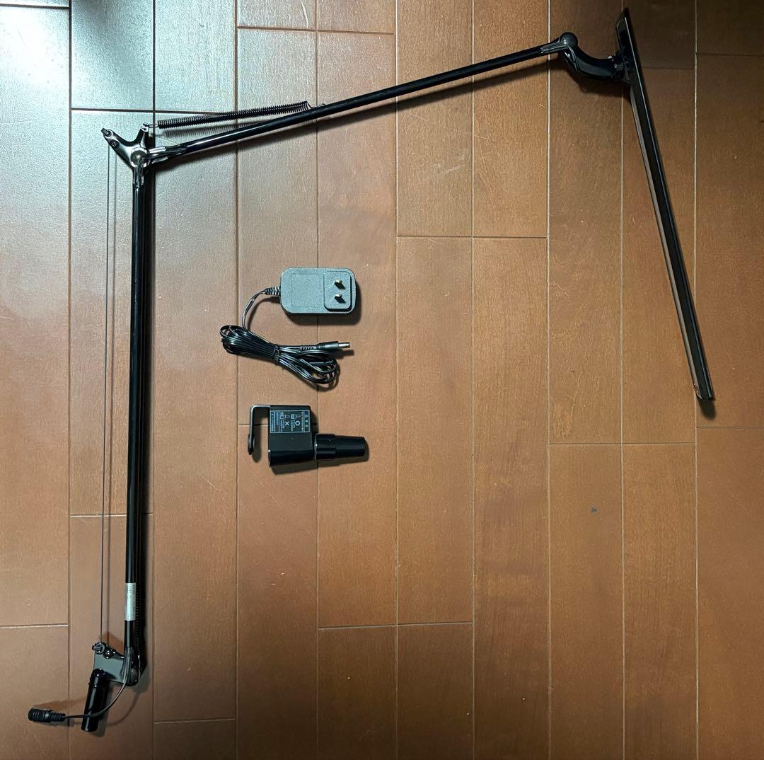 デスクライト ブラック LEX-970BK スワン電器 LEDIC EXARM