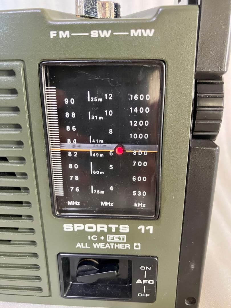 [動作品]SONY ICF-111 Sports11 ポータブルラジオ