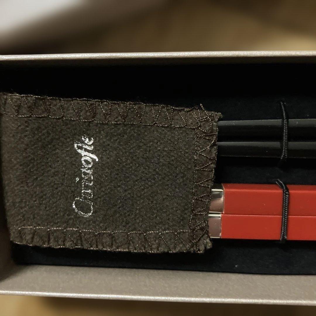 富*郎様 新品　Christofle 高級木製箸 2膳