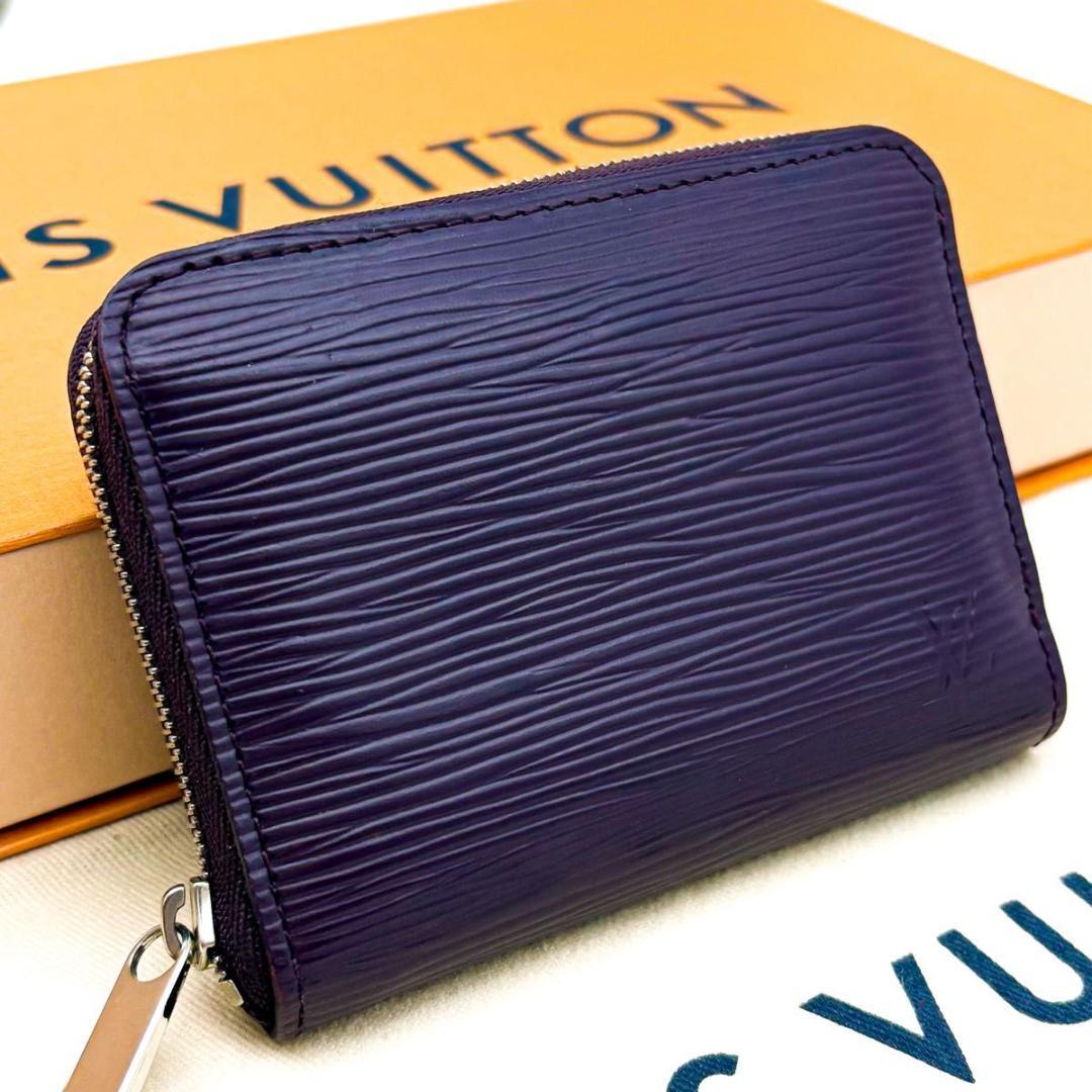 【極美品】ルイヴィトン エピ ジッピーパース カシス ラウンドファスナー