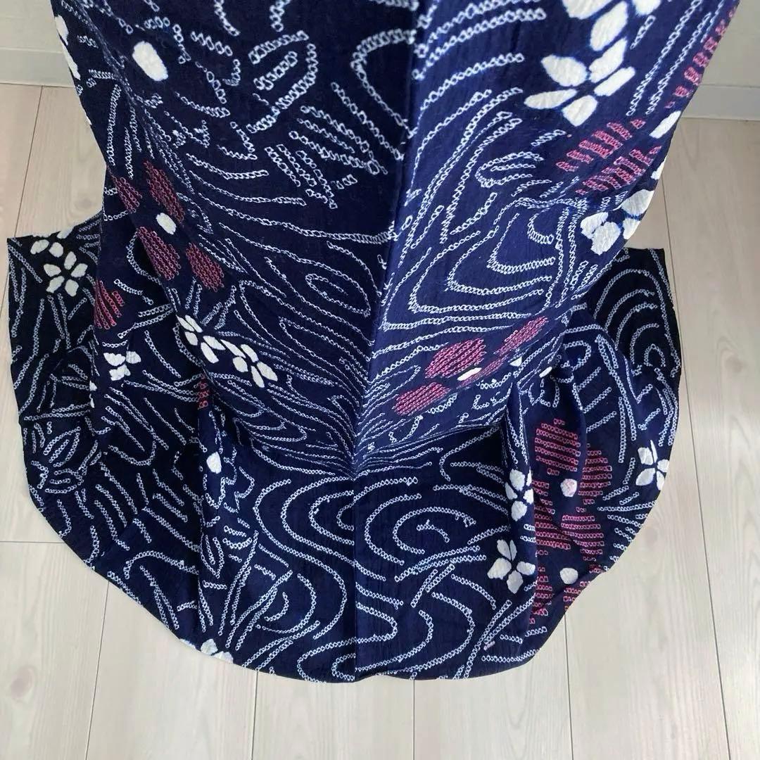 かなろうず　有松鳴海絞り浴衣　手縫い　上質　濃紺　絞り浴衣　No.6-68