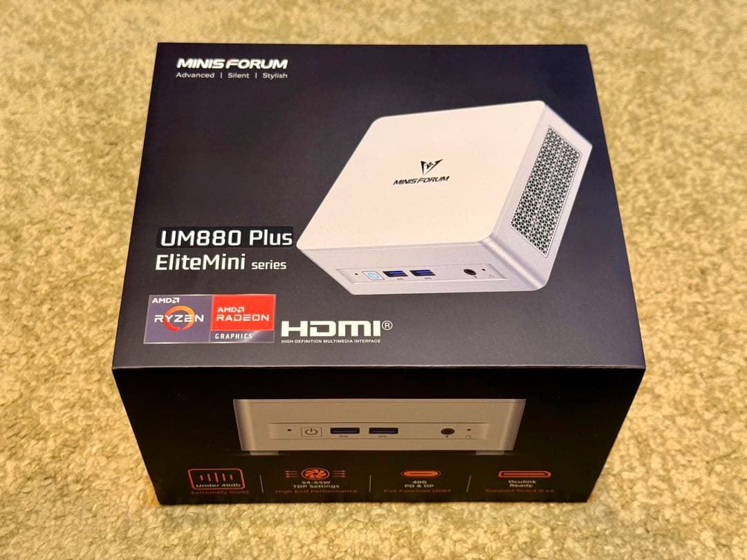 【美品】Minisforum UM880 Plus ミニPC