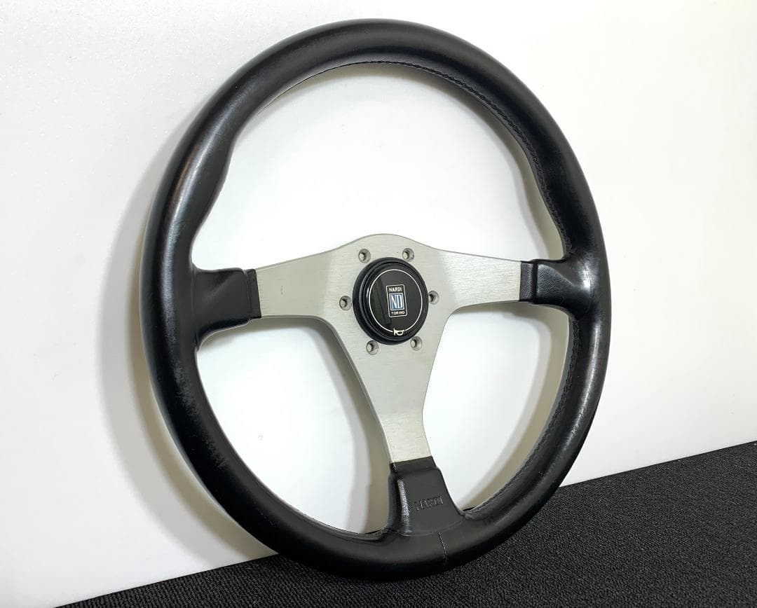 ナルディ ガラ3 タイプ0 レザー ホーンボタン付 FET刻印あり 良品 旧車