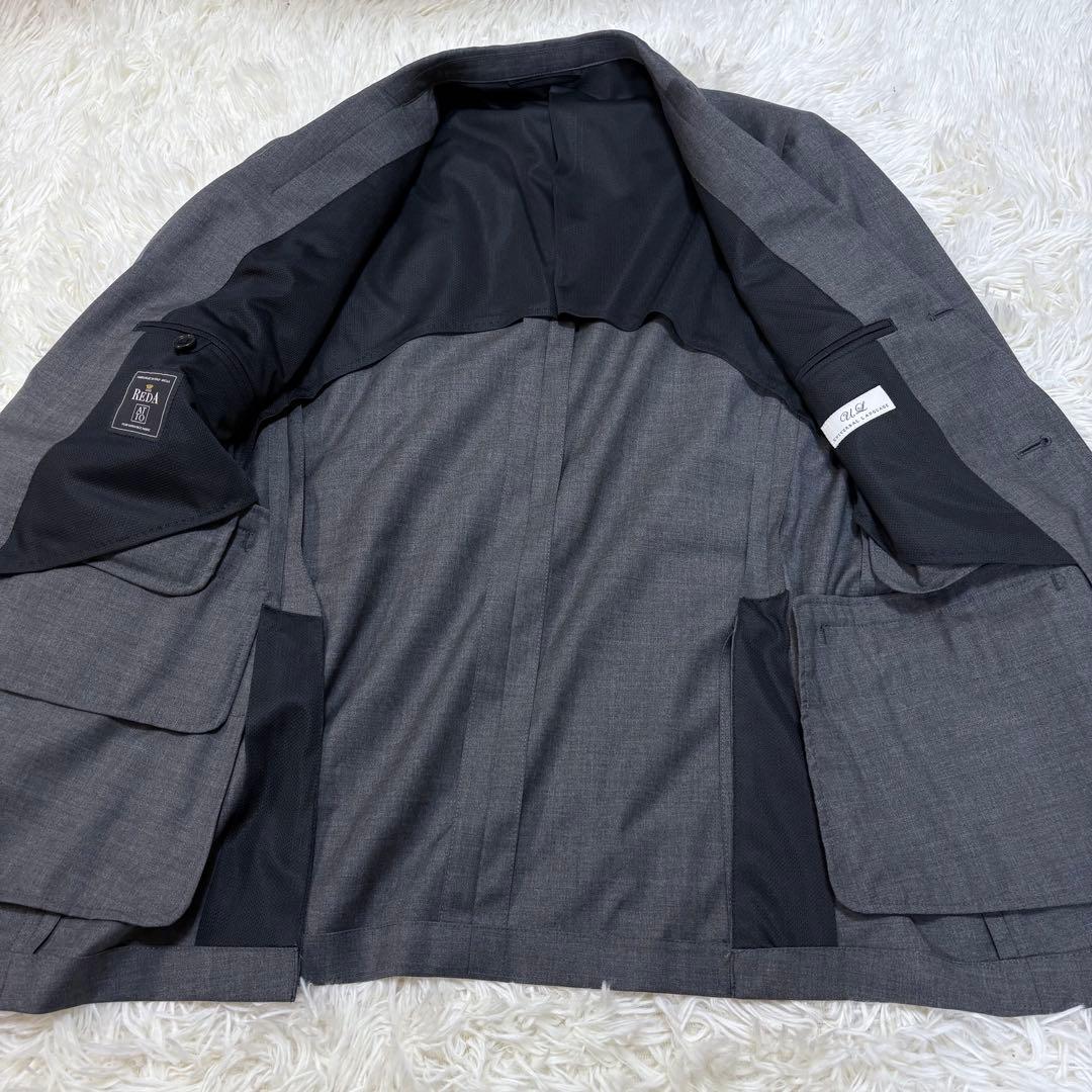 極美品 UNIVERSAL LANGUAGE スーツセットアップ　生地REDA