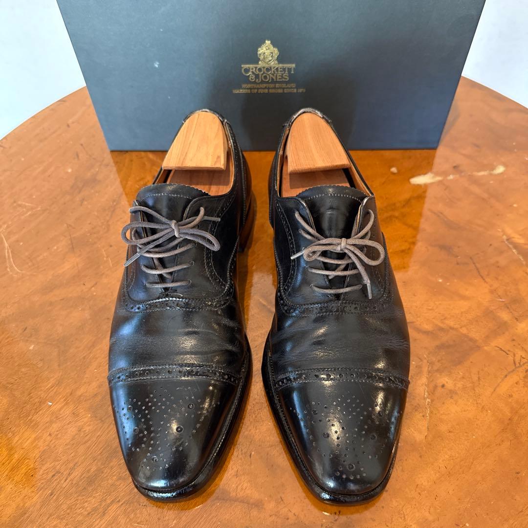 【CROCKETT&JONES 】CHAIRMAN BLACK CALF