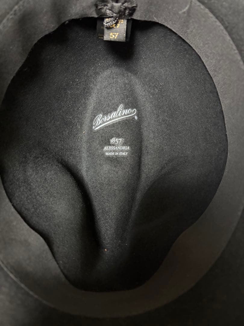 Borsalino　ボルサリーノ ラビット　フェルトハット　中折れ 57