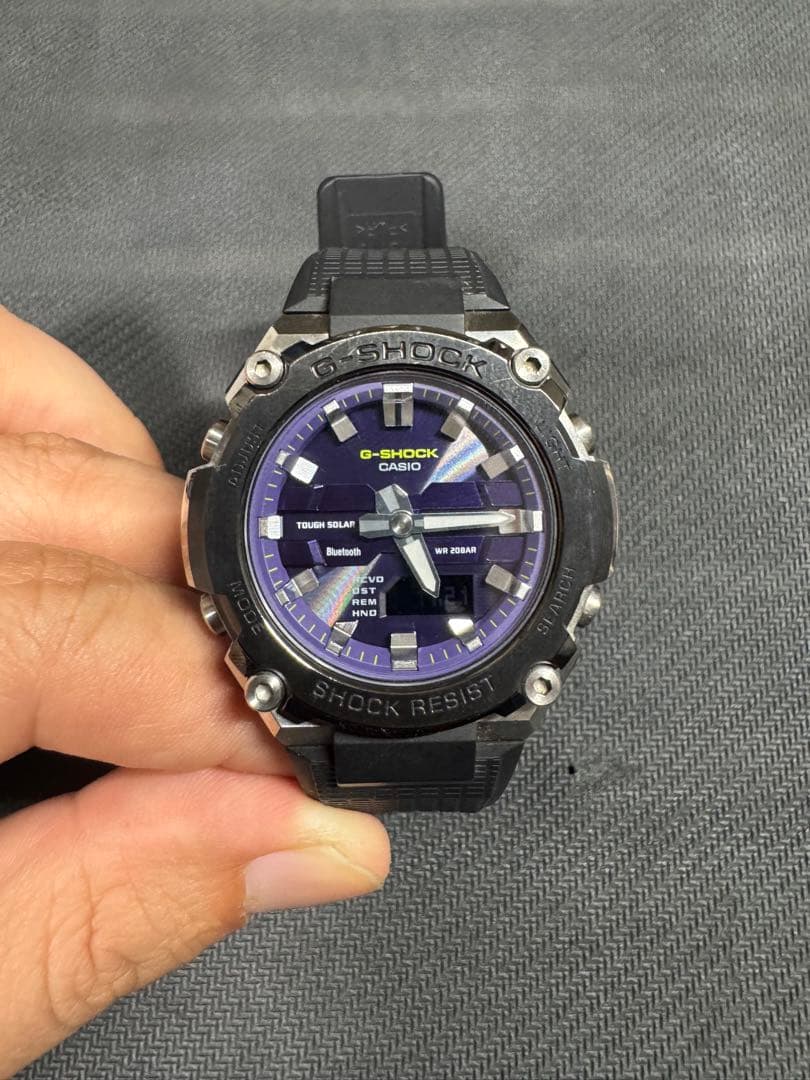 CASIO G-SHOCK Gスチール 電波ソーラー メタル