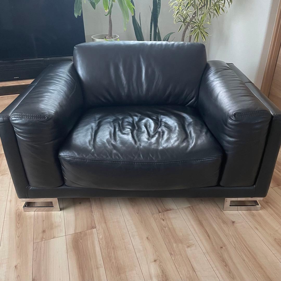 【手渡し希望】KELVIN GIORMANI 1人がけソファー　オットマン付き