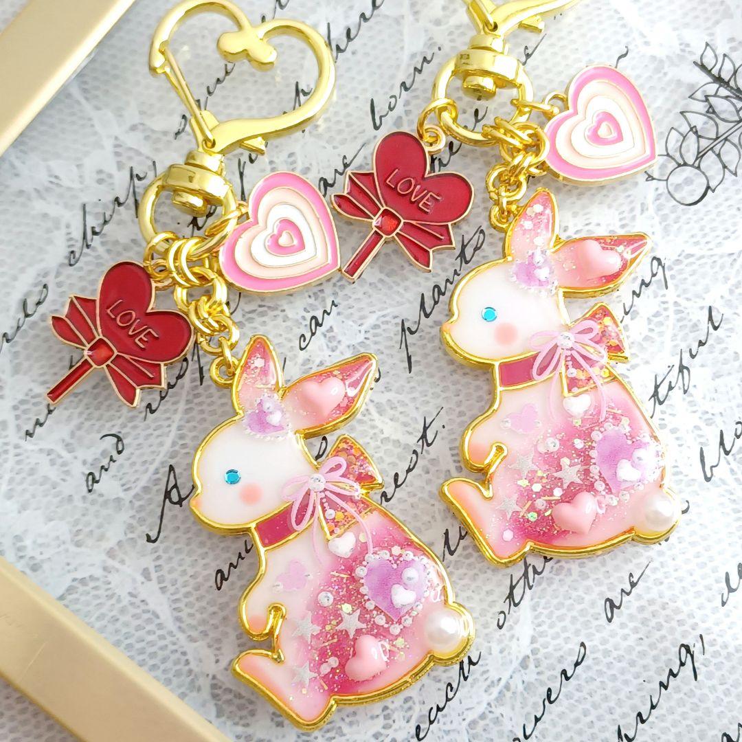 ♡バレンタイン♡アマビエさん① 板チョコ　　他レジンキーホルダー計6点