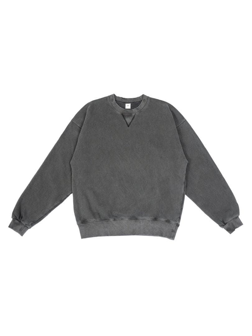 美品OVY Pigment Damage Crew Neck Sweat