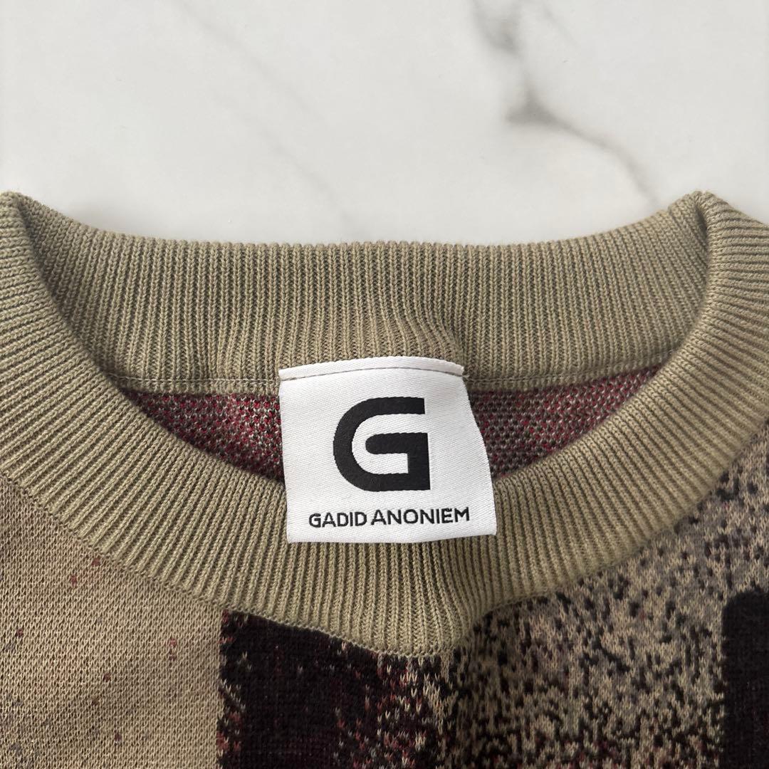 GADID ANONIEM 抽象模様 長袖セーター