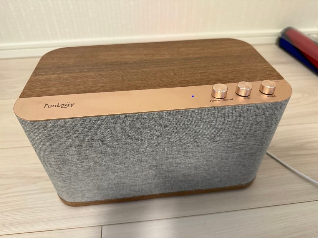 FunLogy ワイヤレススピーカー 木目調　最新モデル