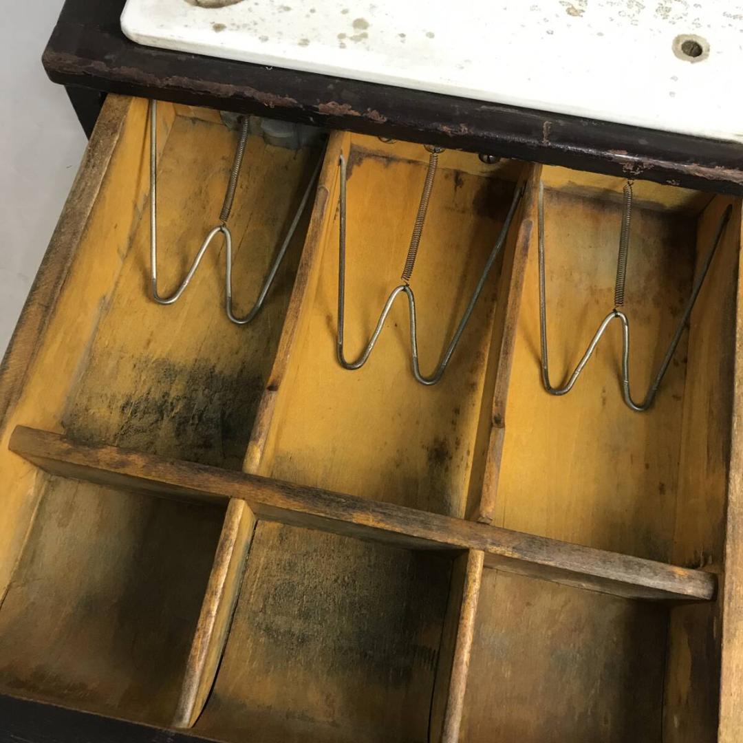 昭和レトロ miyako 瀧澤金銭登録機 型式2500 木製トレー レジ