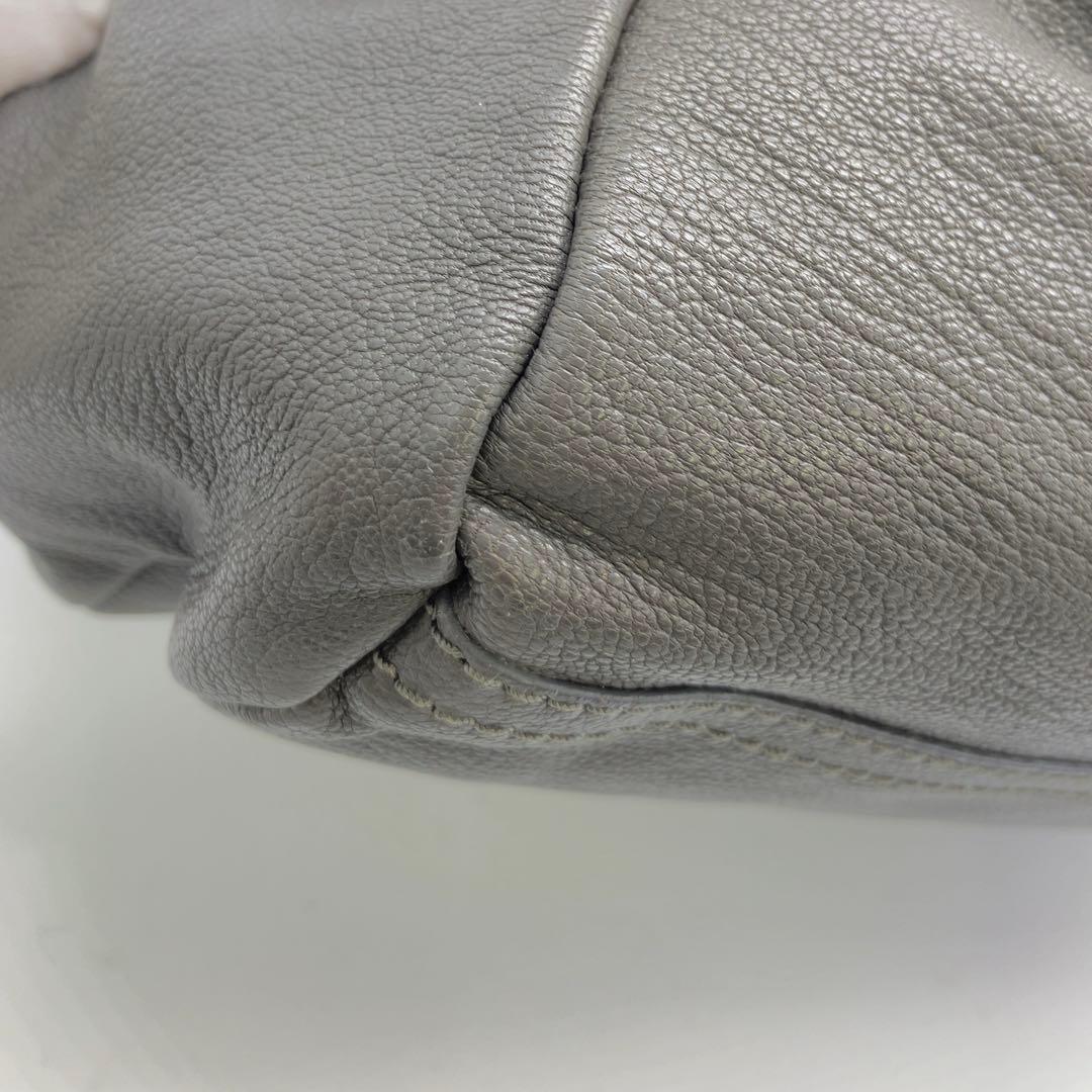 GIVENCHY パンドラ 2way レザー ハンドバッグ グレー