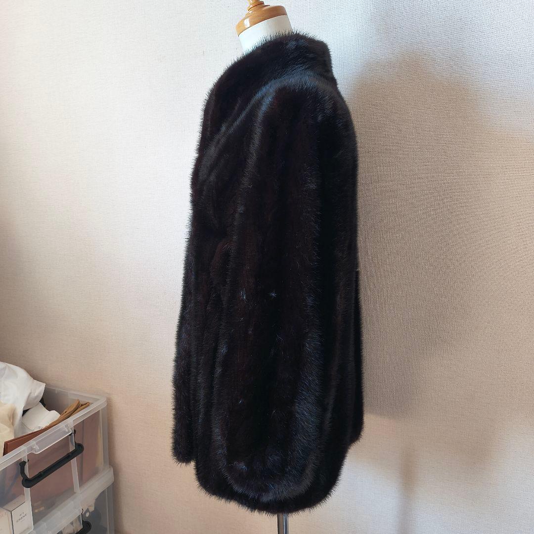 Rotiny 三越 ダークミンク ファーコート 9号