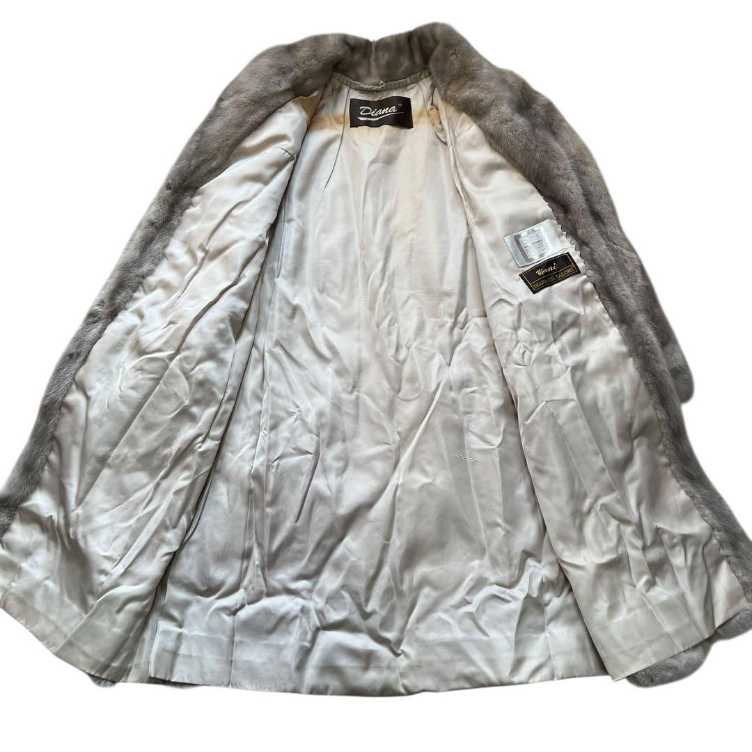 着丈90cm サファイアミンク サガミンク リアルファー 本毛皮 なめし柔らか