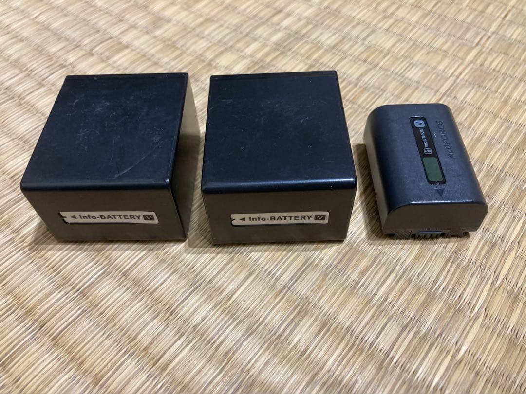 SONY HDR-CX670 ビデオカメラ バッテリー×3・充電器・入れ物付き