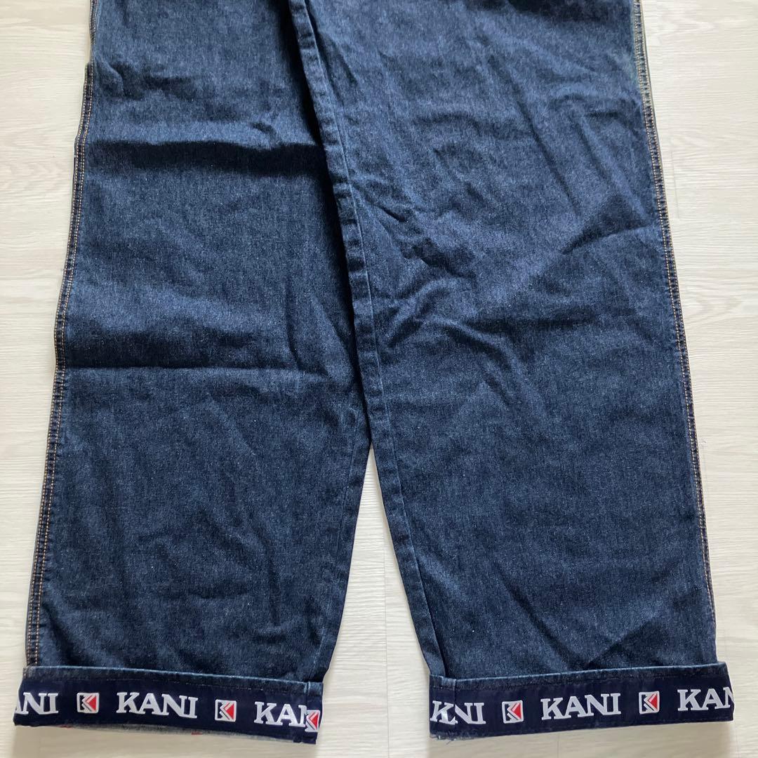 新品 KARL KANI オーバーサイズ リジッドデニム オーバーオール B系