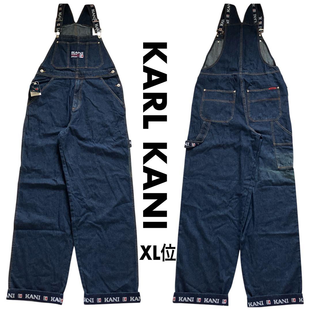新品 KARL KANI オーバーサイズ リジッドデニム オーバーオール B系