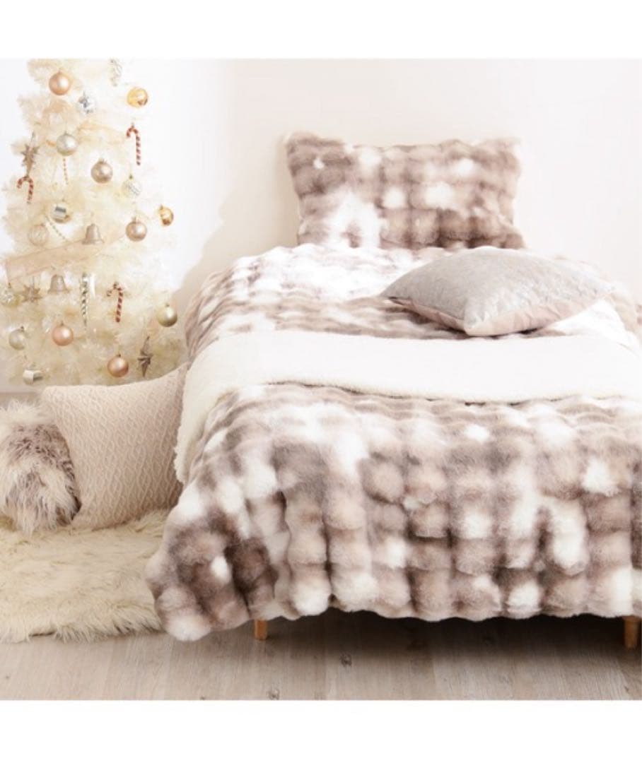 ☆★☆Francfranc WARMY ポコモコファー掛け布団カバーダブル☆★☆