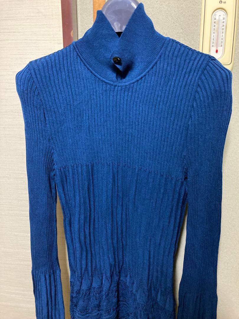 トップス MURRAL Emerge flower knit top (Blue)