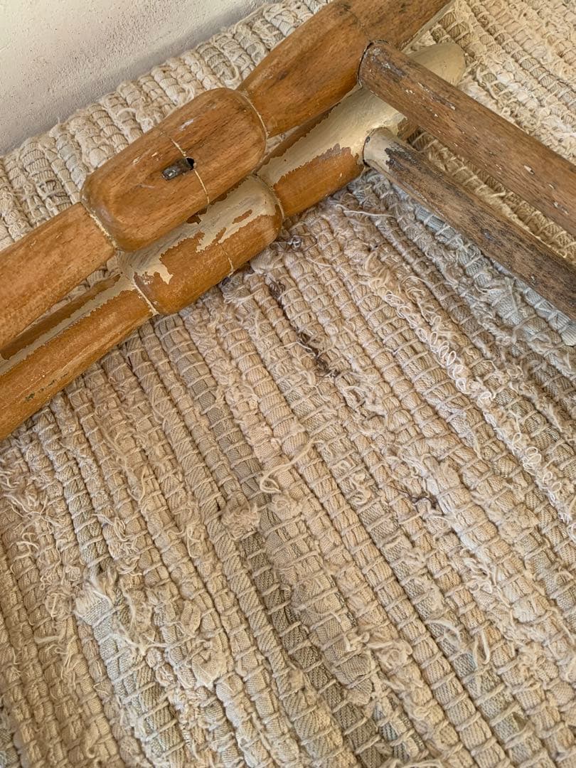 フランスアンティークタオルハンガー※キルトラック※トルション掛け※剥離家具※無垢