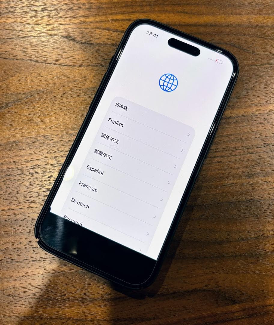 スマートフォン本体 iPhone15 pro 128GB black titanium