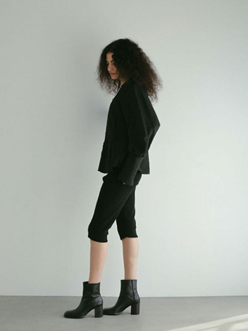 エトレトウキョウ25年新品⭐️ハイゲージバイカーニットパンツレイヤードレギンス