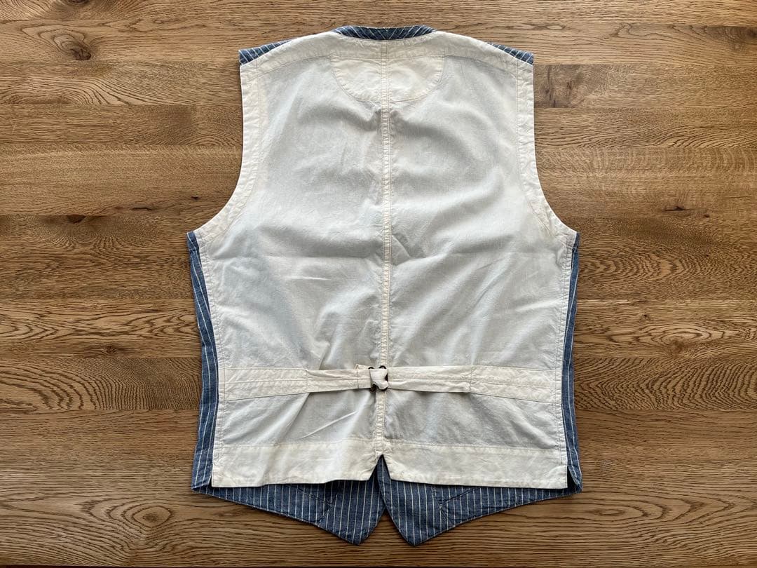 RRL STRIPE VEST ダブルアールエル ストライプ ベスト Sサイズ