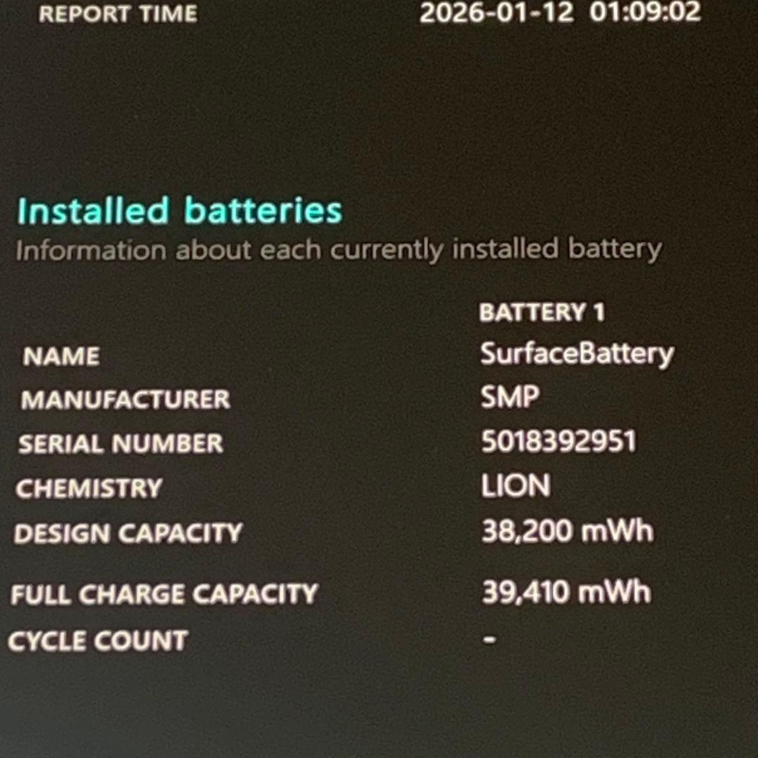 【美品】Surface Pro X 2020年 バッテリーほぼ新品パソコン PC