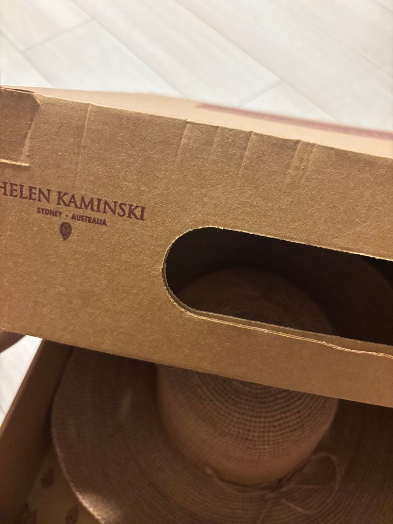 HELEN KAMINSKI ラフィア広つばハット