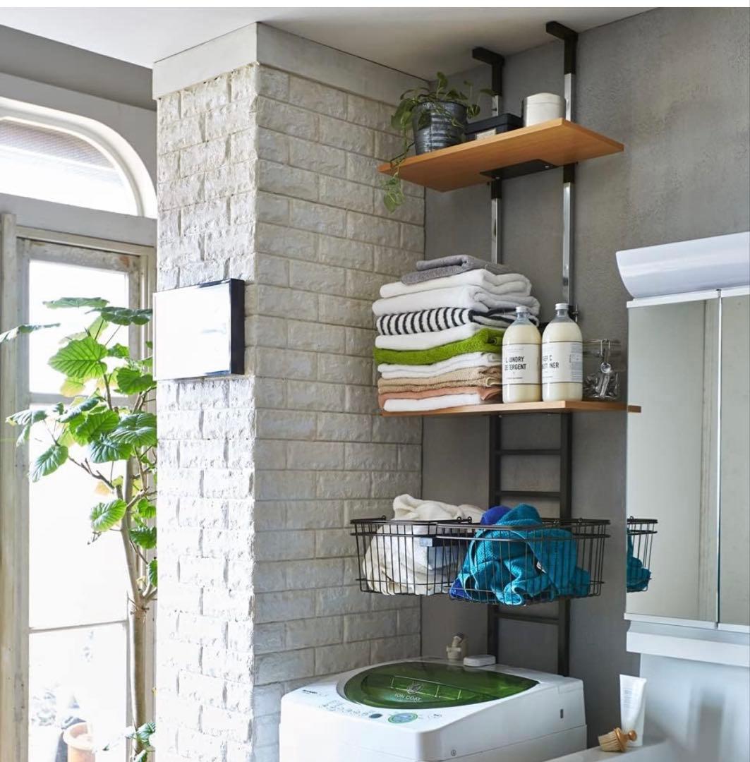 突っ張り式ランドリーラック