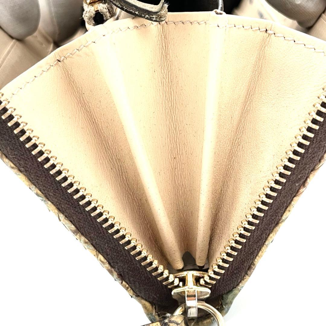 ★希少★グッチ GGマーモント パイソン ラウンドジップ 長財布 マルチカラー