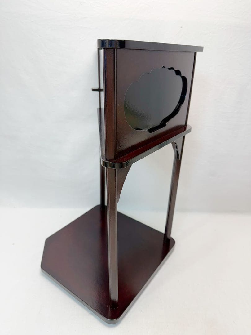 未使用 茶道具 塗師 龍斎作 一閑 溜塗 碌々斎好写 木屋町棚 組み立式 共箱