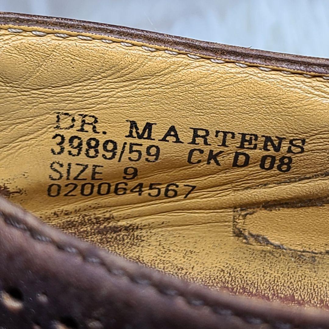 【Dr.Martens】フルブローグ ウイングチップ　イングランド製　ブラウン