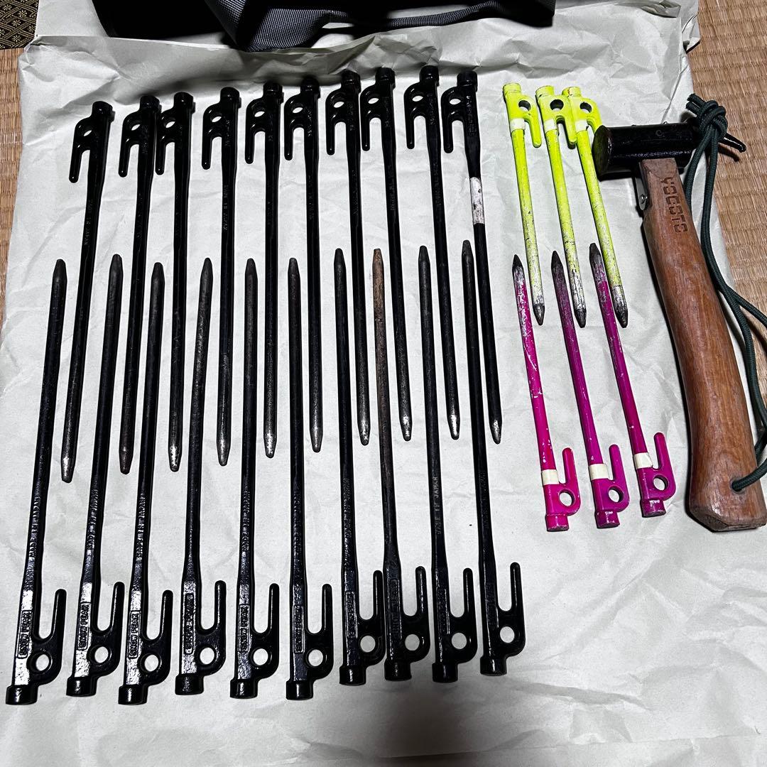  peak ペグセット　ハンマー、ケース付き