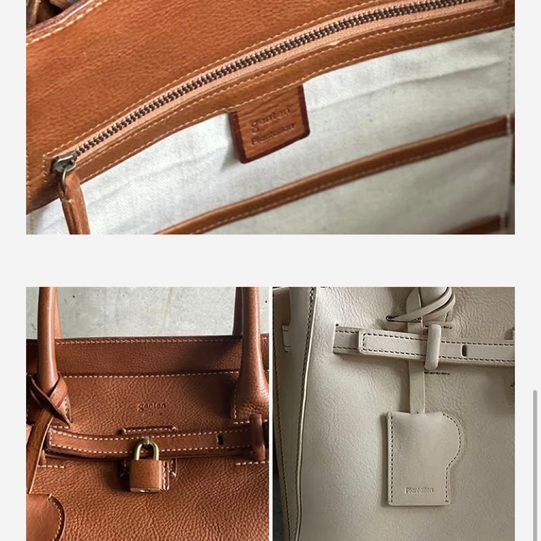 genten × Plantation ミネルヴァトートバッグ　ブラックゲンテン