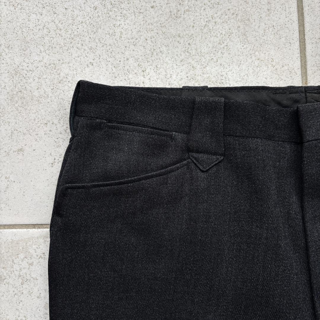 60s H BAR C ウィップコードウエスタンスラックス メランジブラック