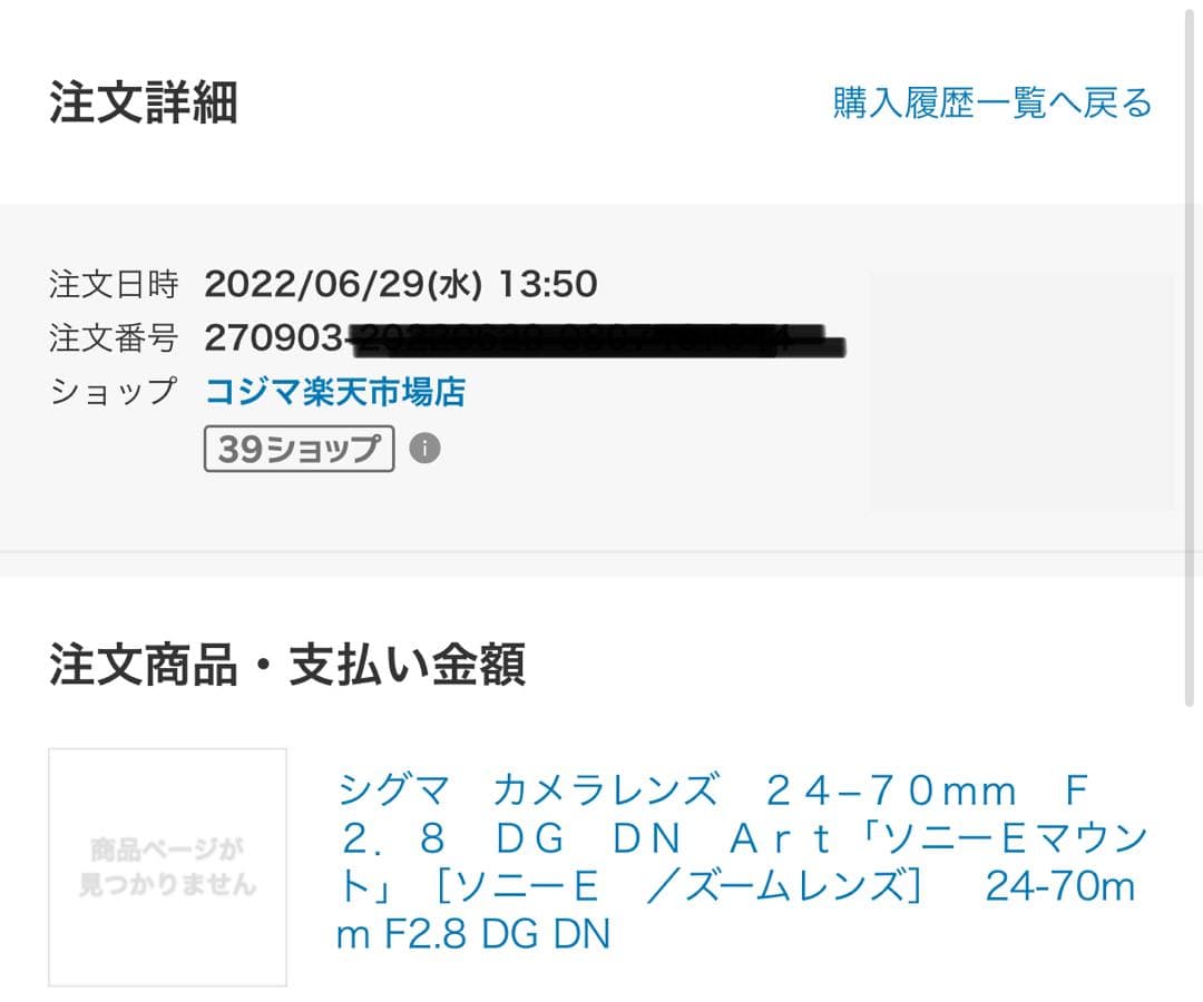 Sigma シグマ 24-70mm F2.8 DG DN [ソニーE用]