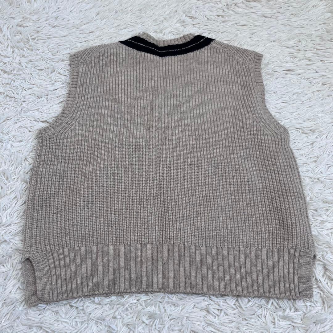 MHL. サイズ2 ウール　ニットベスト　ベージュ