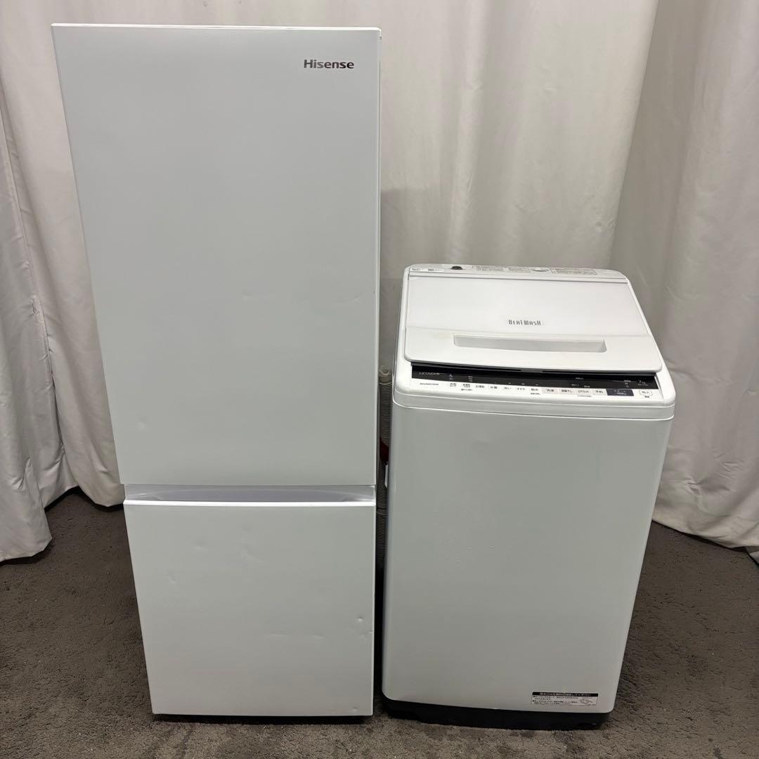 64⭕️冷蔵庫　洗濯機　7キロ　一人暮らしセット　単身　中古　安い　設置無料