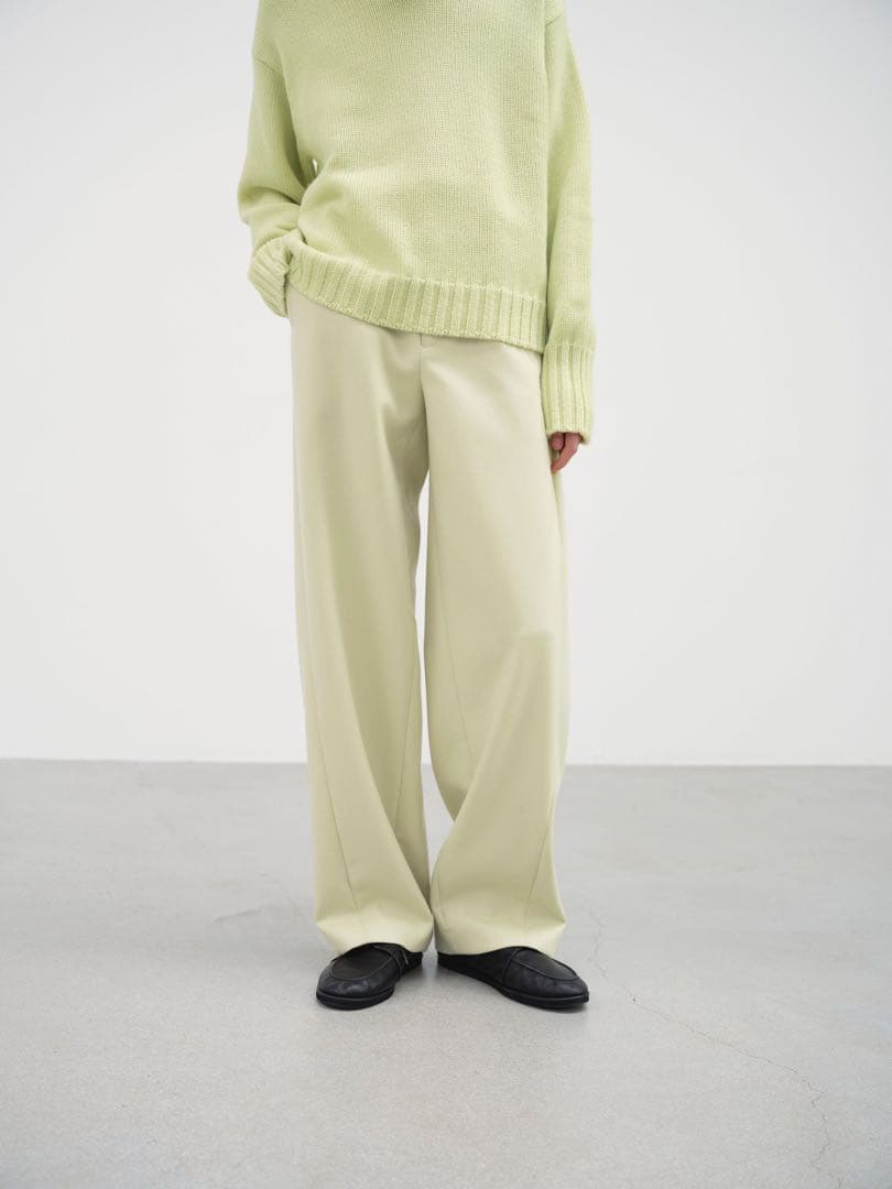 クリーニング済| AURALEE LIGHT MELTON SLACKS 4