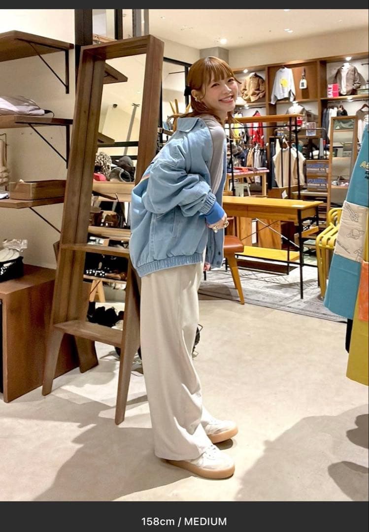 ニコアンド　ストレンジャー・シングス コラボ　デニムブルゾン　M サイズ