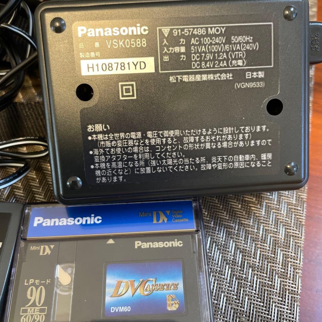 Panasonic DVカメラ リモコン・バッテリー付き