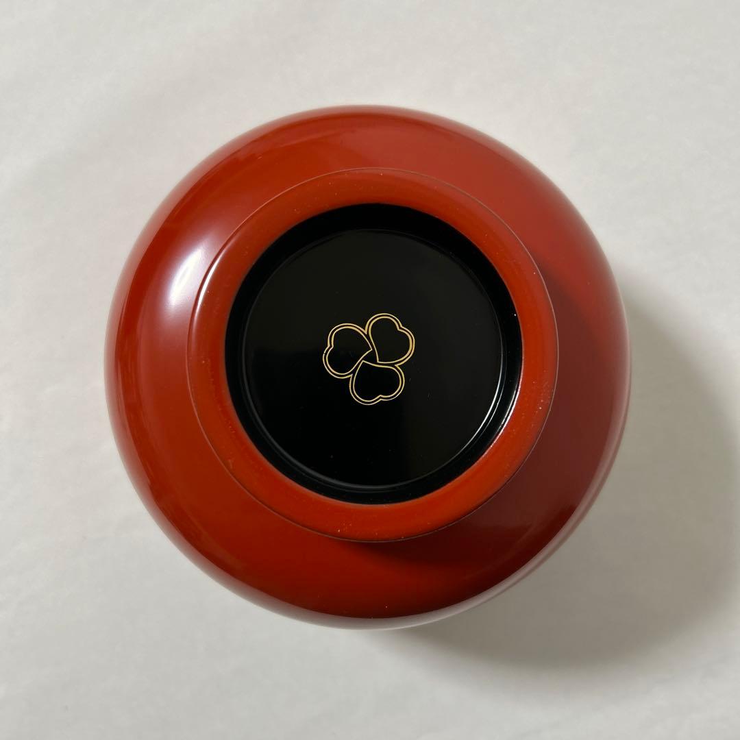 【空飛ぶカエル 輪島塗　粥椀　大向高州堂　塗師　富三